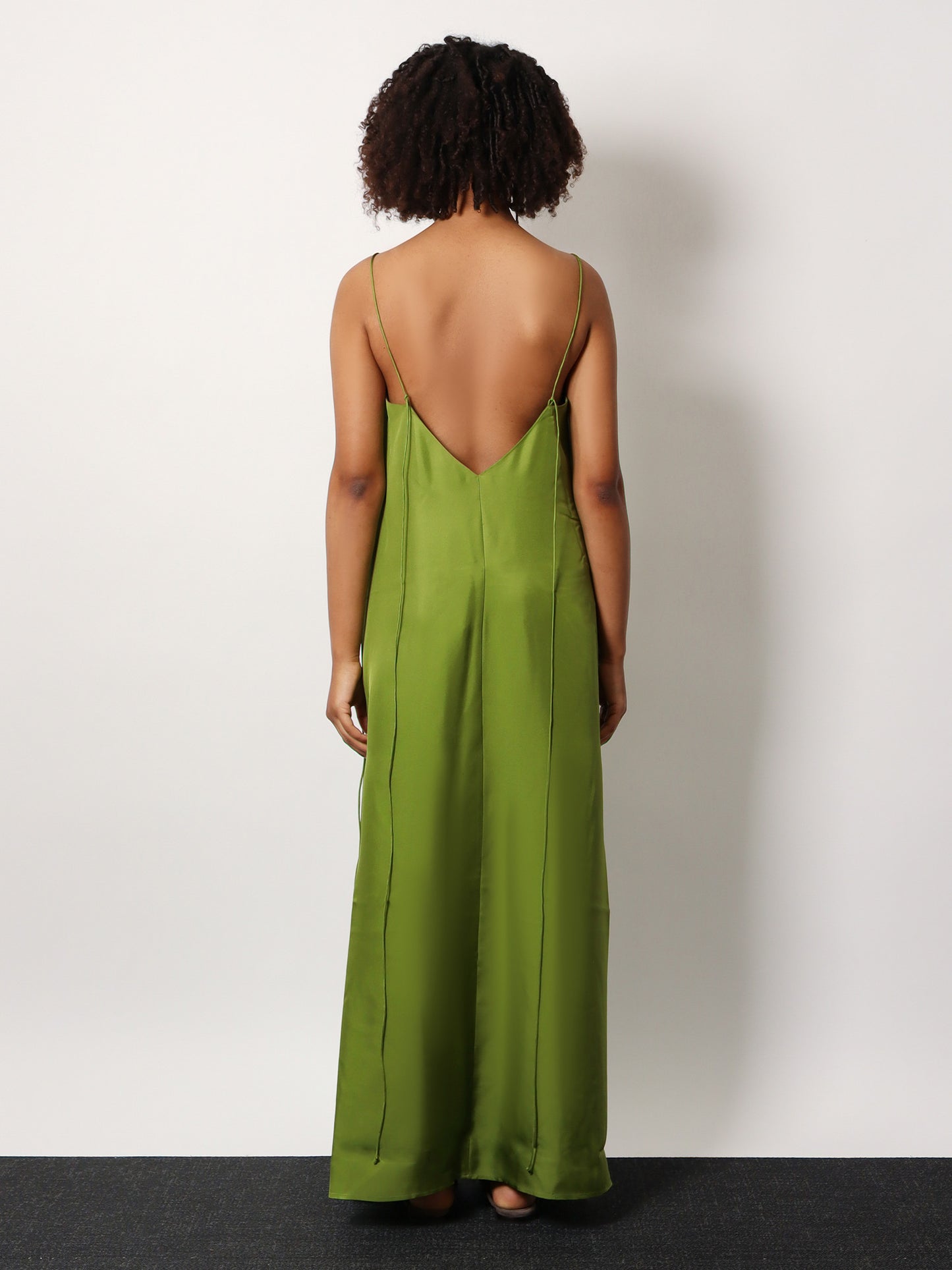 Silk dress with laces