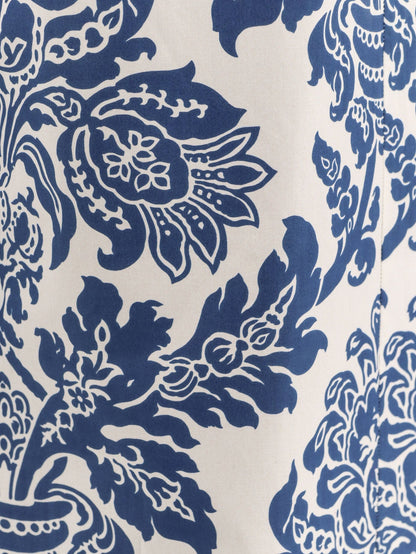 Merano cotton trouser with floral print thumbnail