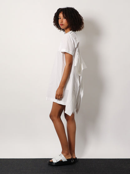 Dress with draped cotton inserts on the back thumbnail