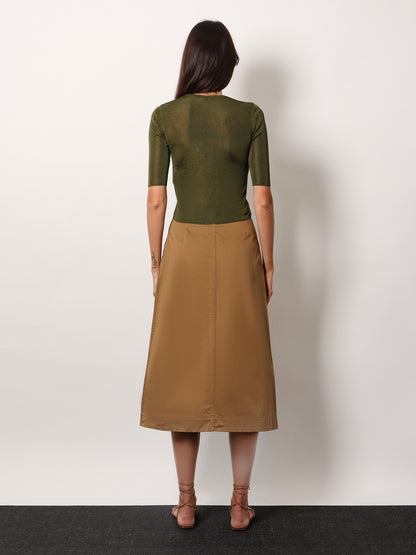 Semi-sheer certified viscose knitted top thumbnail