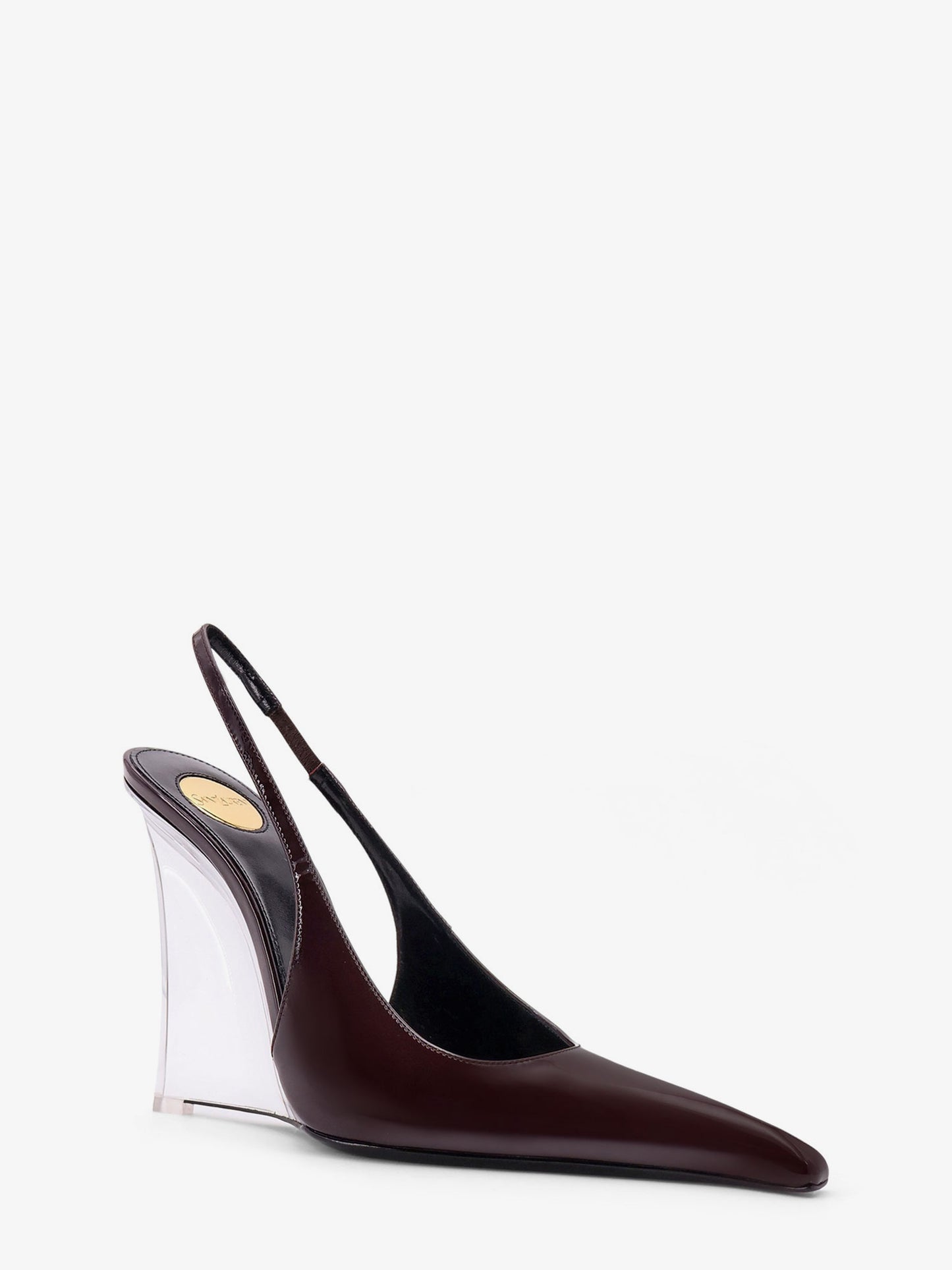 Miller 110 patent leather slingback décolleté