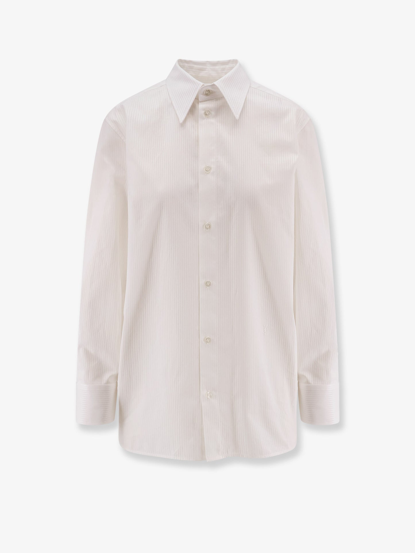 Certified cotton shirt with Cassandre embroidery