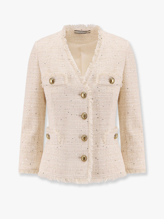 Giacca dharma in tessuto multicolor con spalline