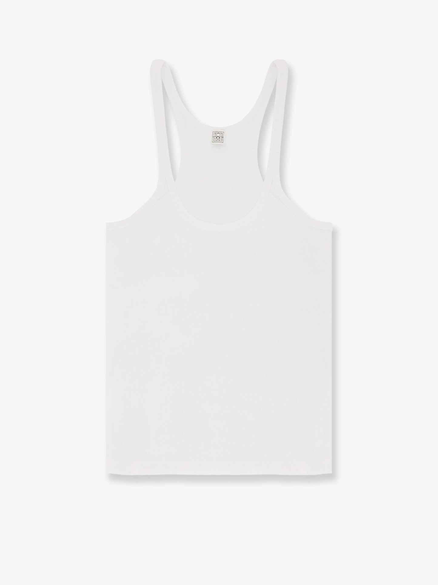 Ribbed cotton tank top