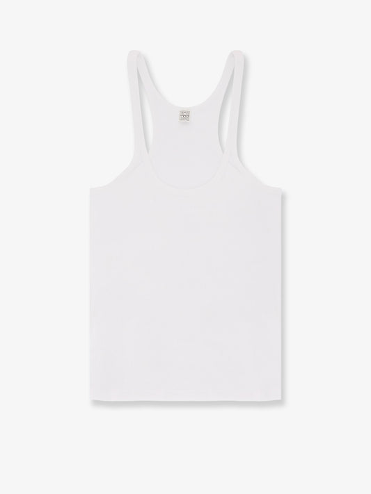 Ribbed cotton tank top