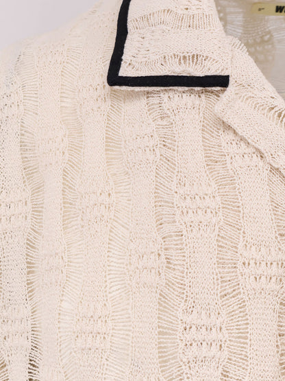 WB Sunny Granny perforated knit shirt thumbnail