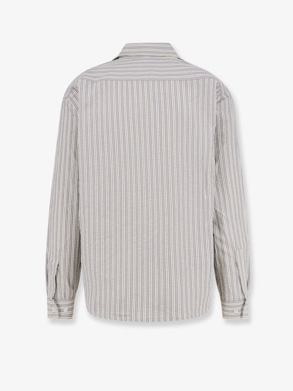 Striped cotton blend shirt thumbnail