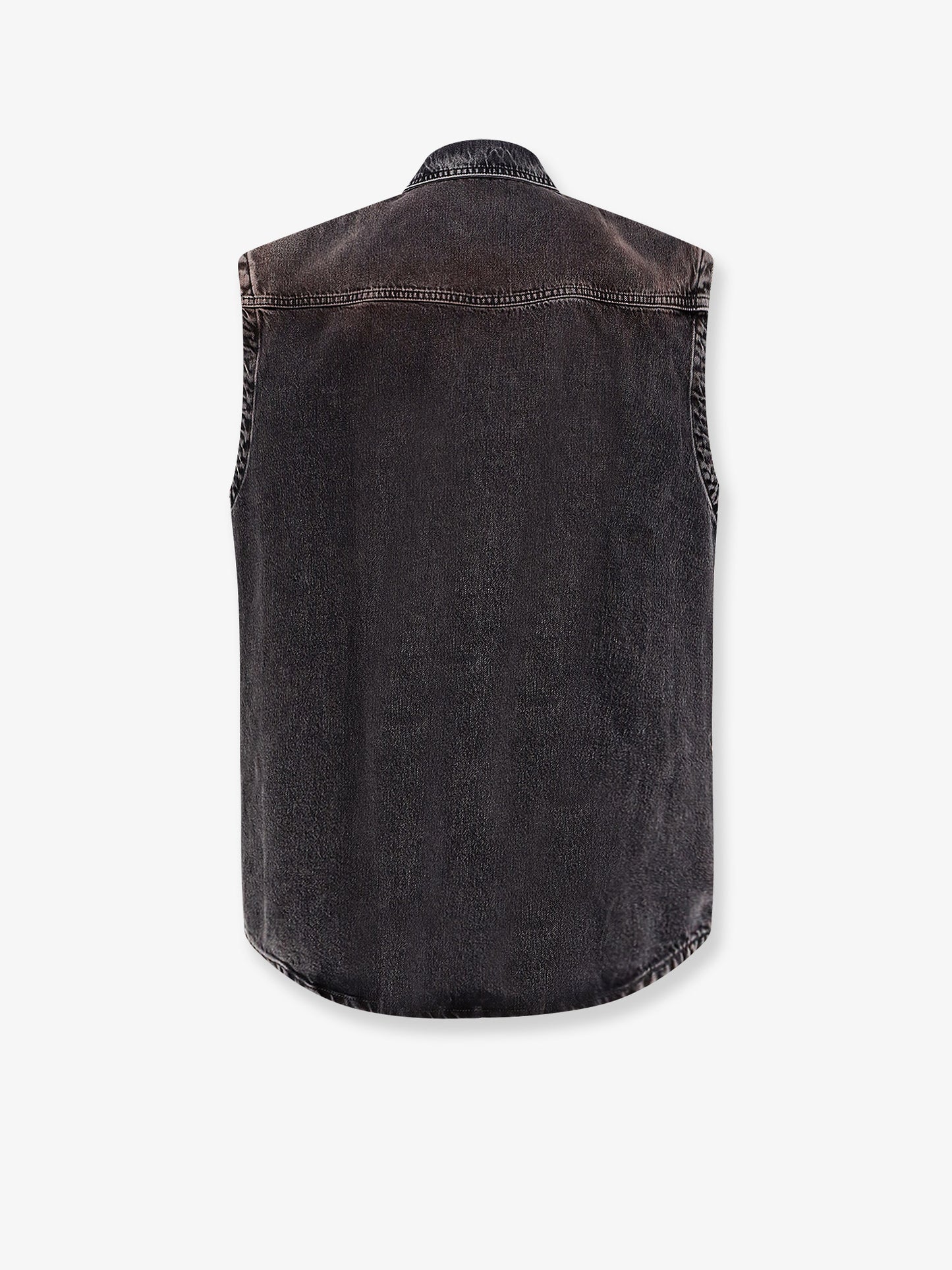 Black denim oversize shirt