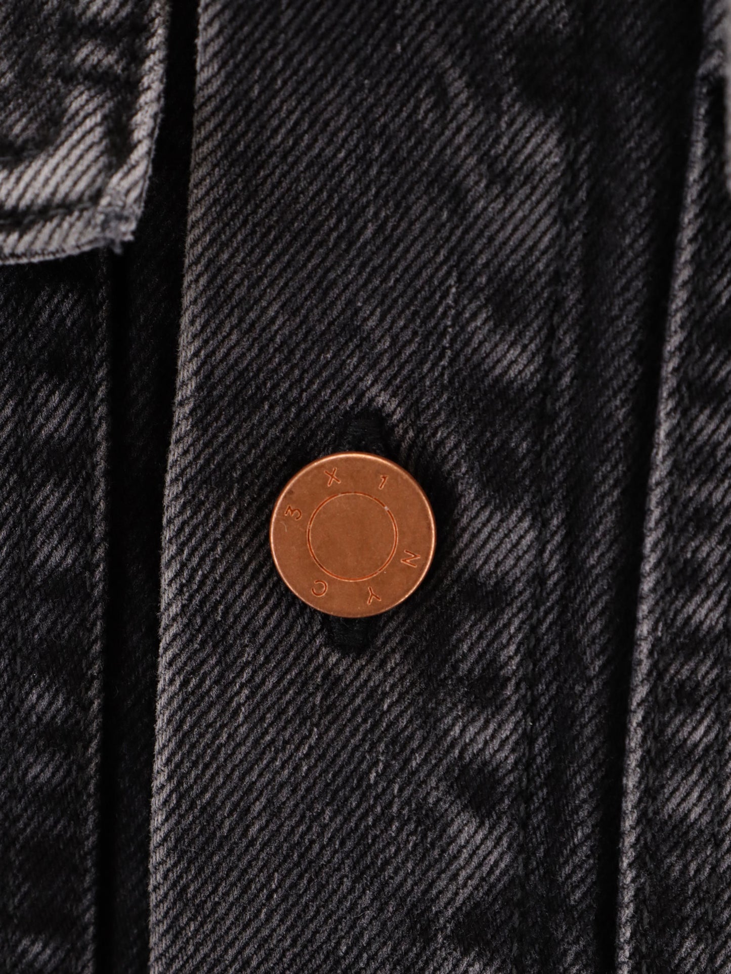 Black denim oversize shirt