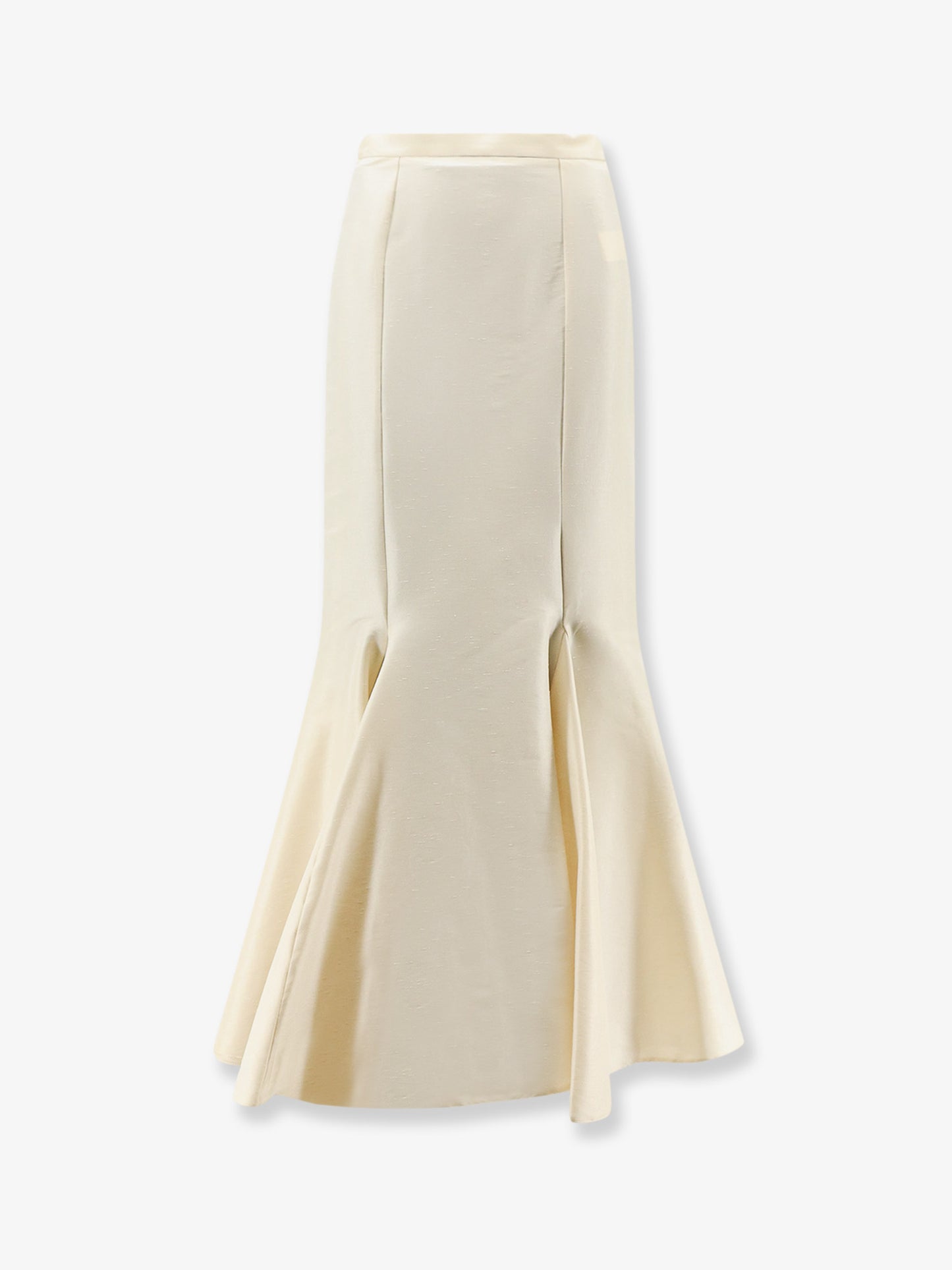 Shantung long skirt