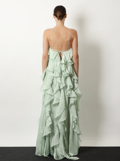 Long dress with ruffles thumbnail
