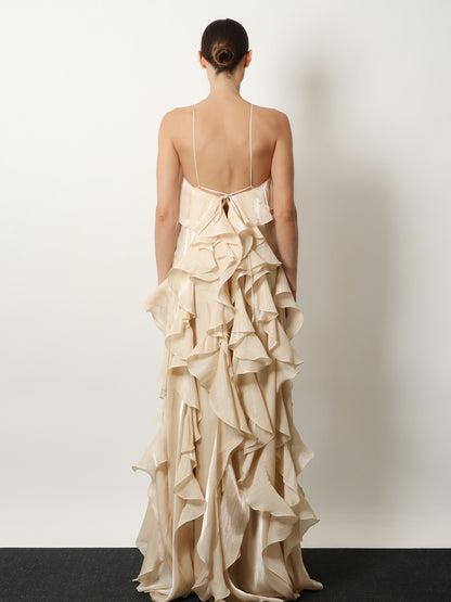 Long dress with ruffles thumbnail