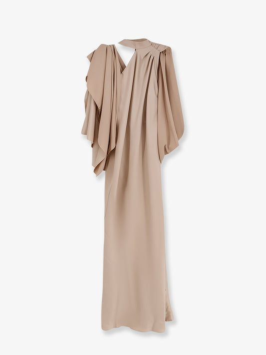 Long dress with satin band