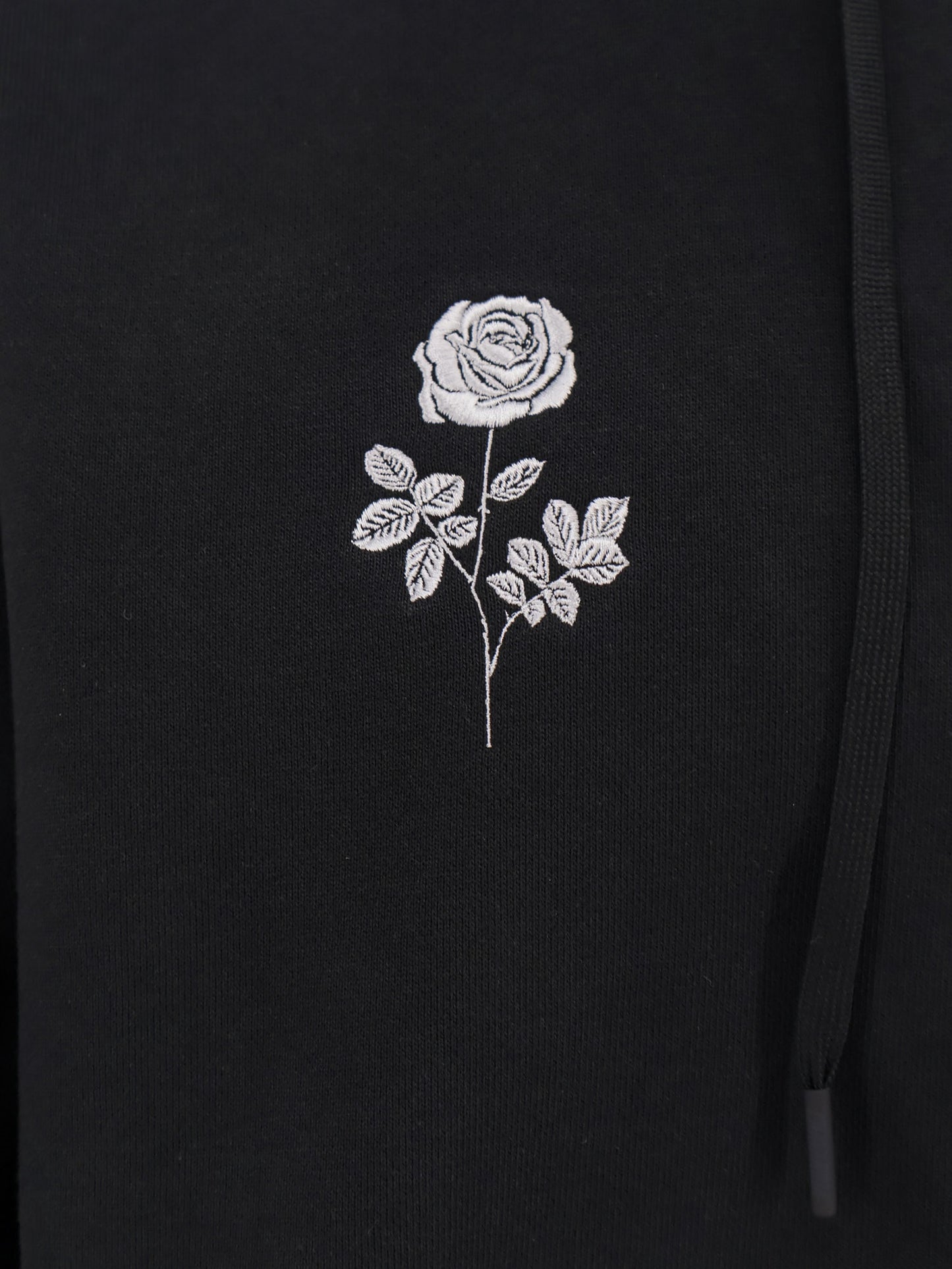 Cotton blend sweatshirt with embroidered logo on the front