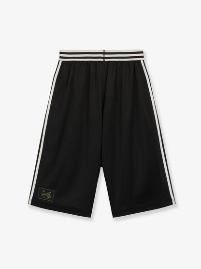 Recycled nylon Bermuda shorts with printed logo on the front thumbnail