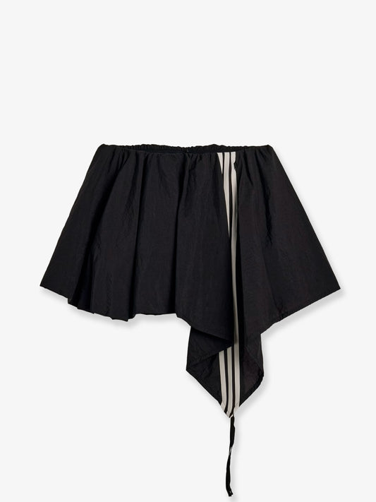 Nylon skirt with ionic logo bands