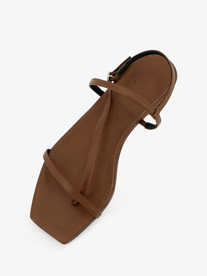 Ella flat leather sandals thumbnail