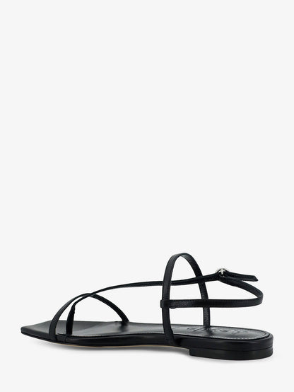 Ella flat leather sandals thumbnail