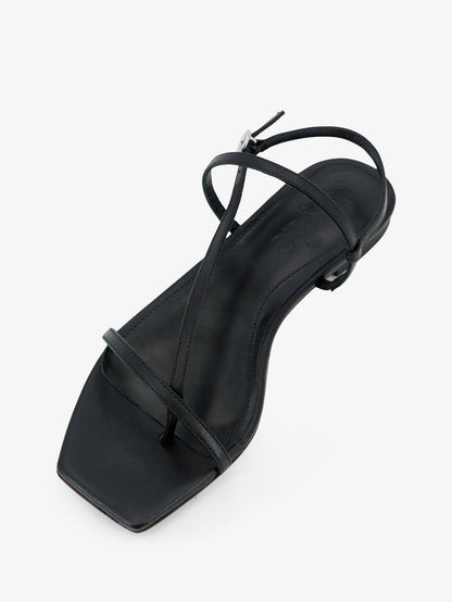 Ella flat leather sandals thumbnail