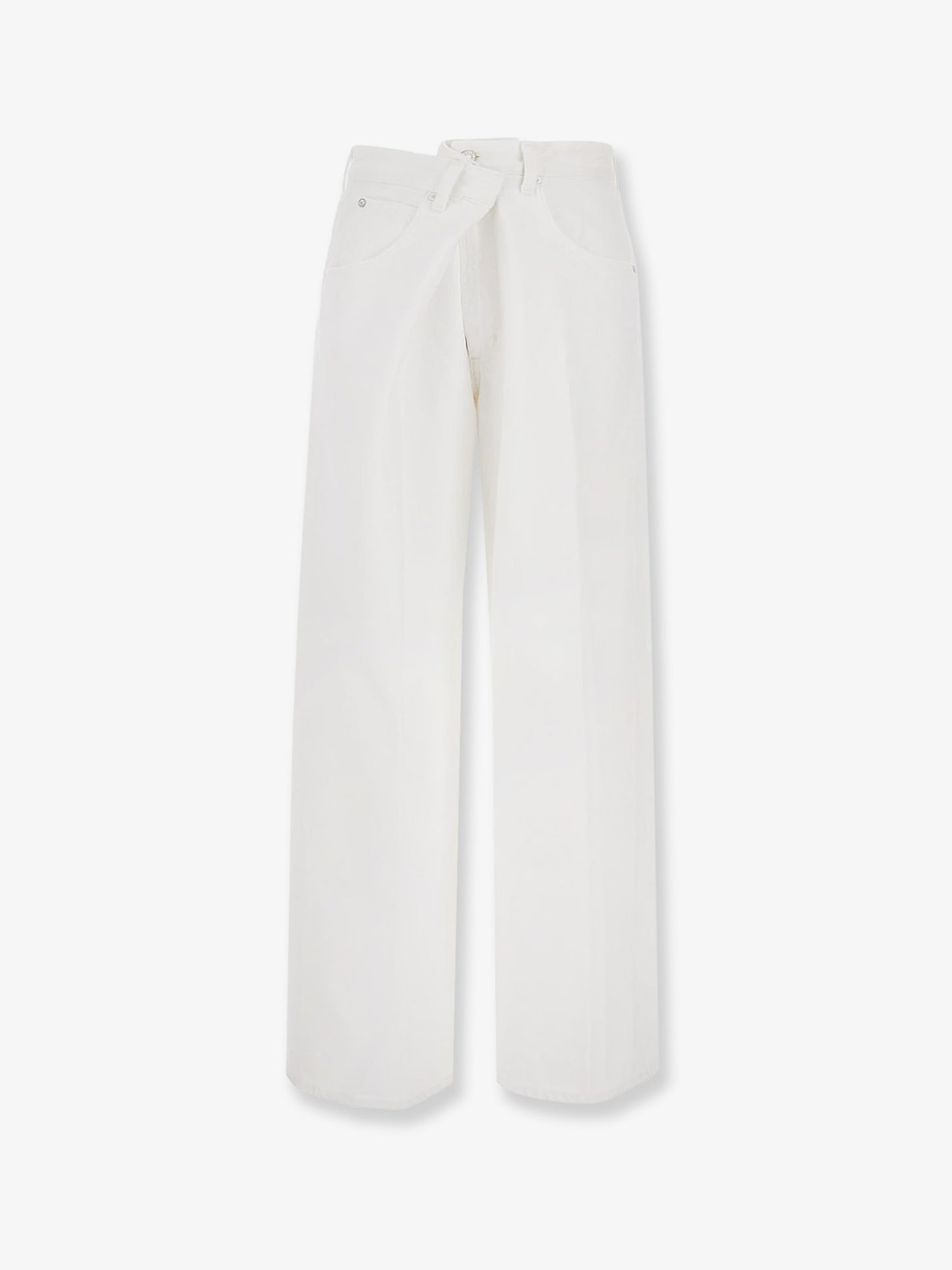 Vana Fold Jean regenerative white denim trousers