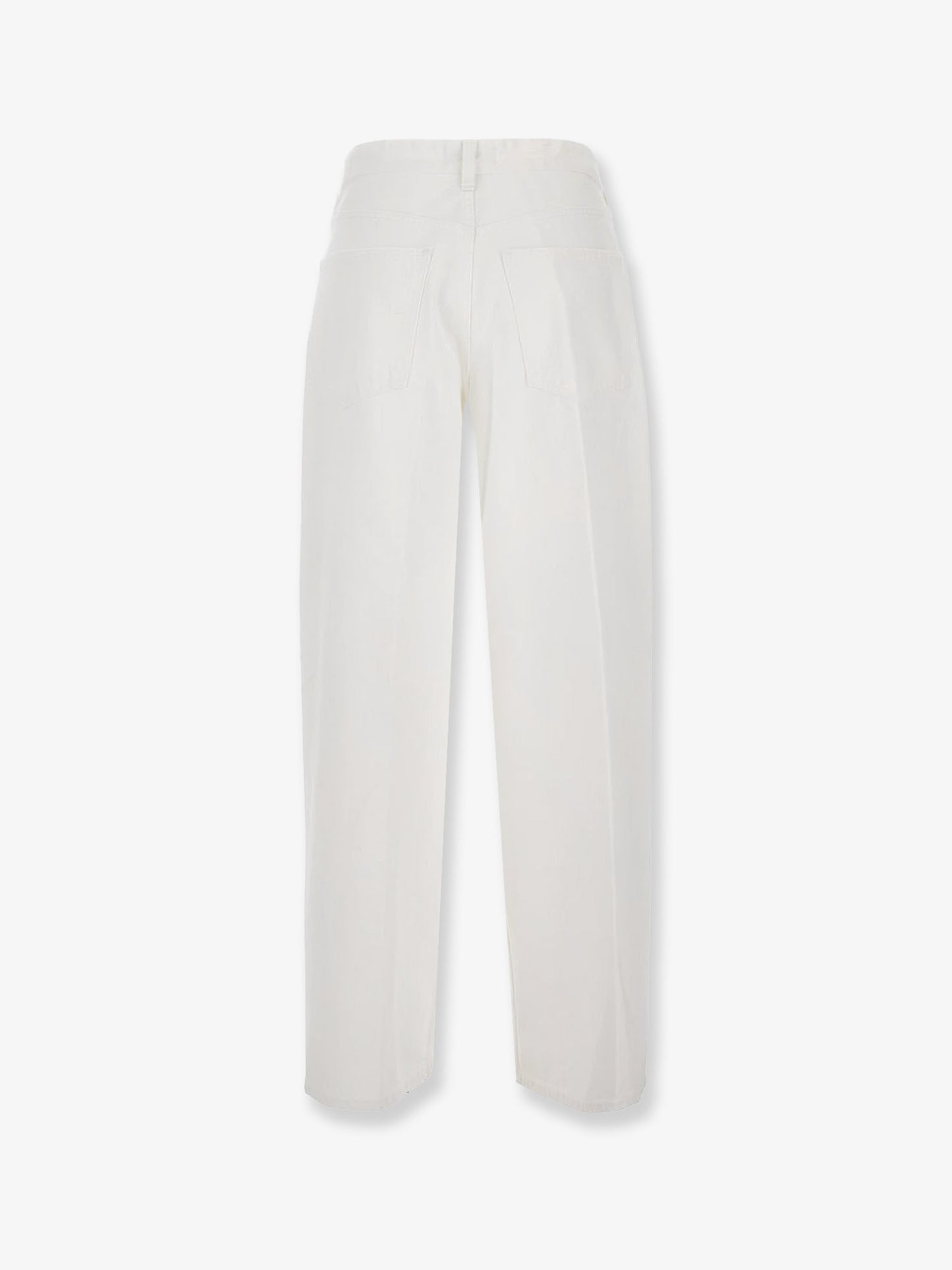 Vana Fold Jean regenerative white denim trousers