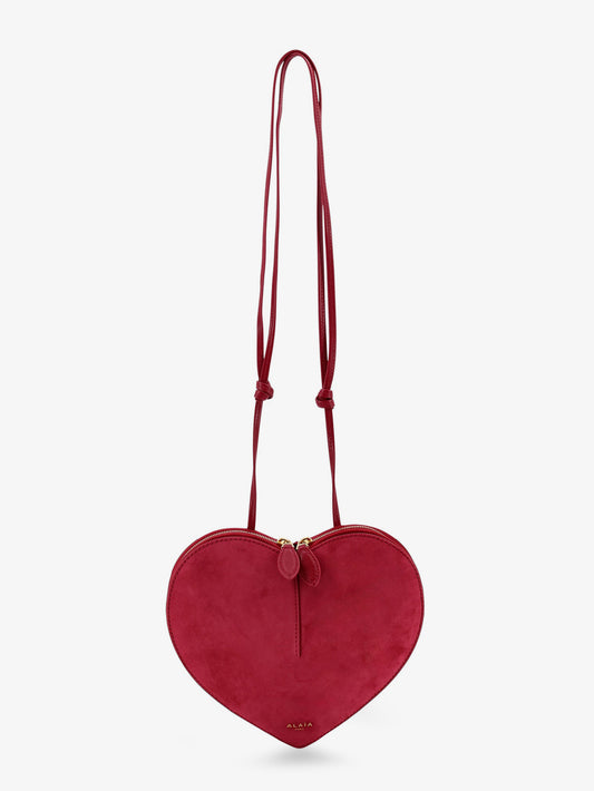 Le Coeur suede crossbody bag