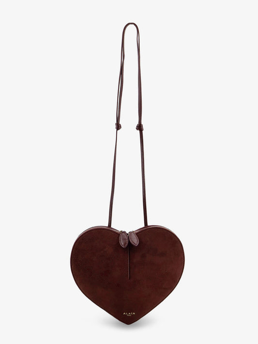Suede Le Coeur crossbody bag