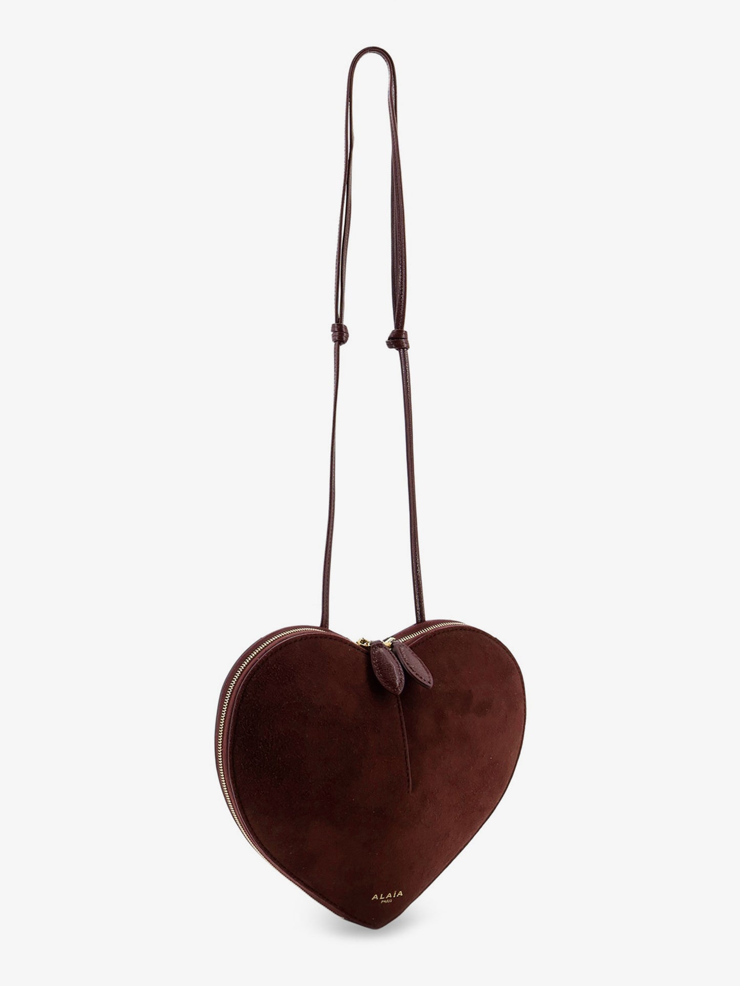 Suede Le Coeur crossbody bag