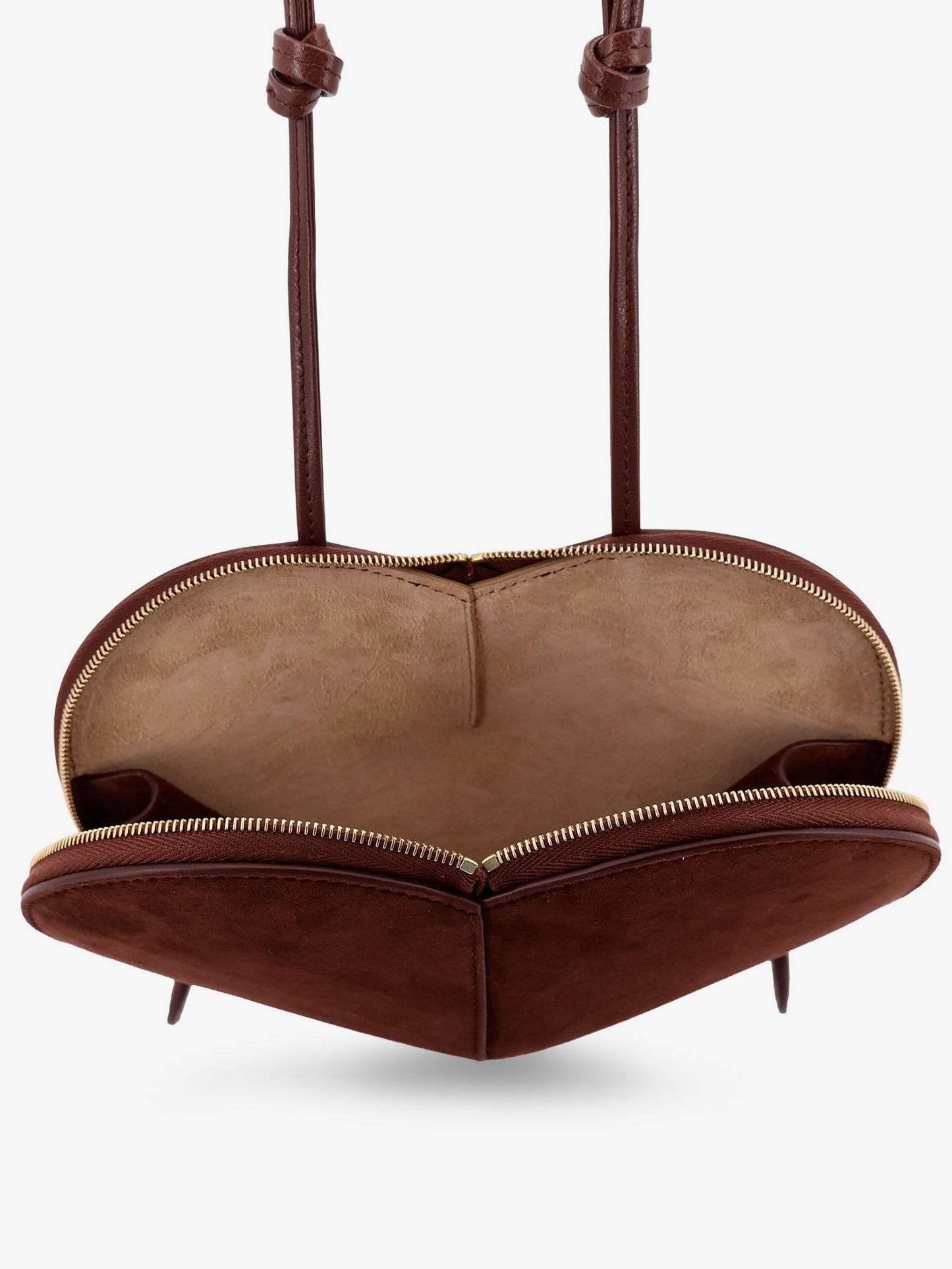 Suede Le Coeur crossbody bag