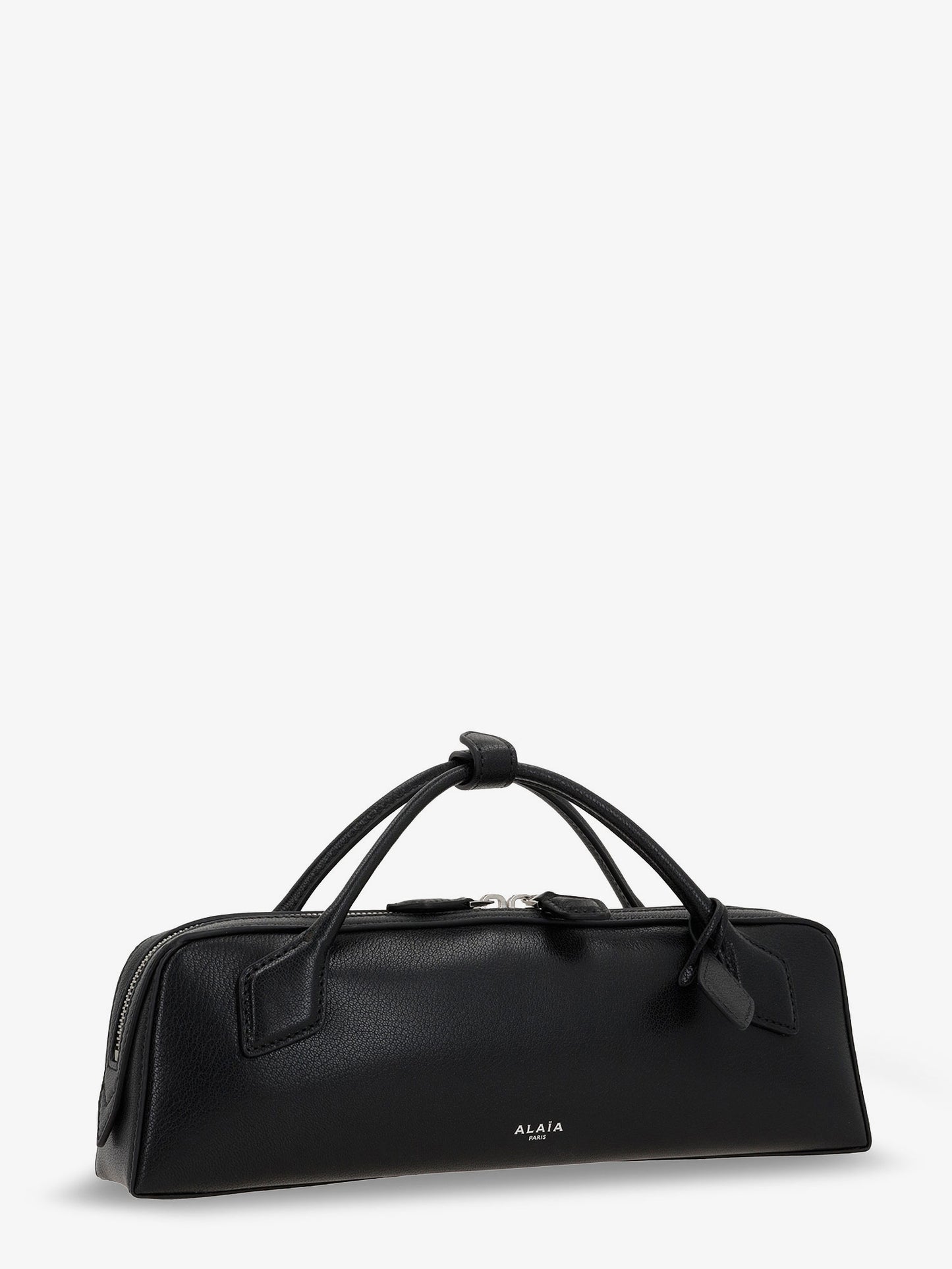 Le Teckel suede clutch bag