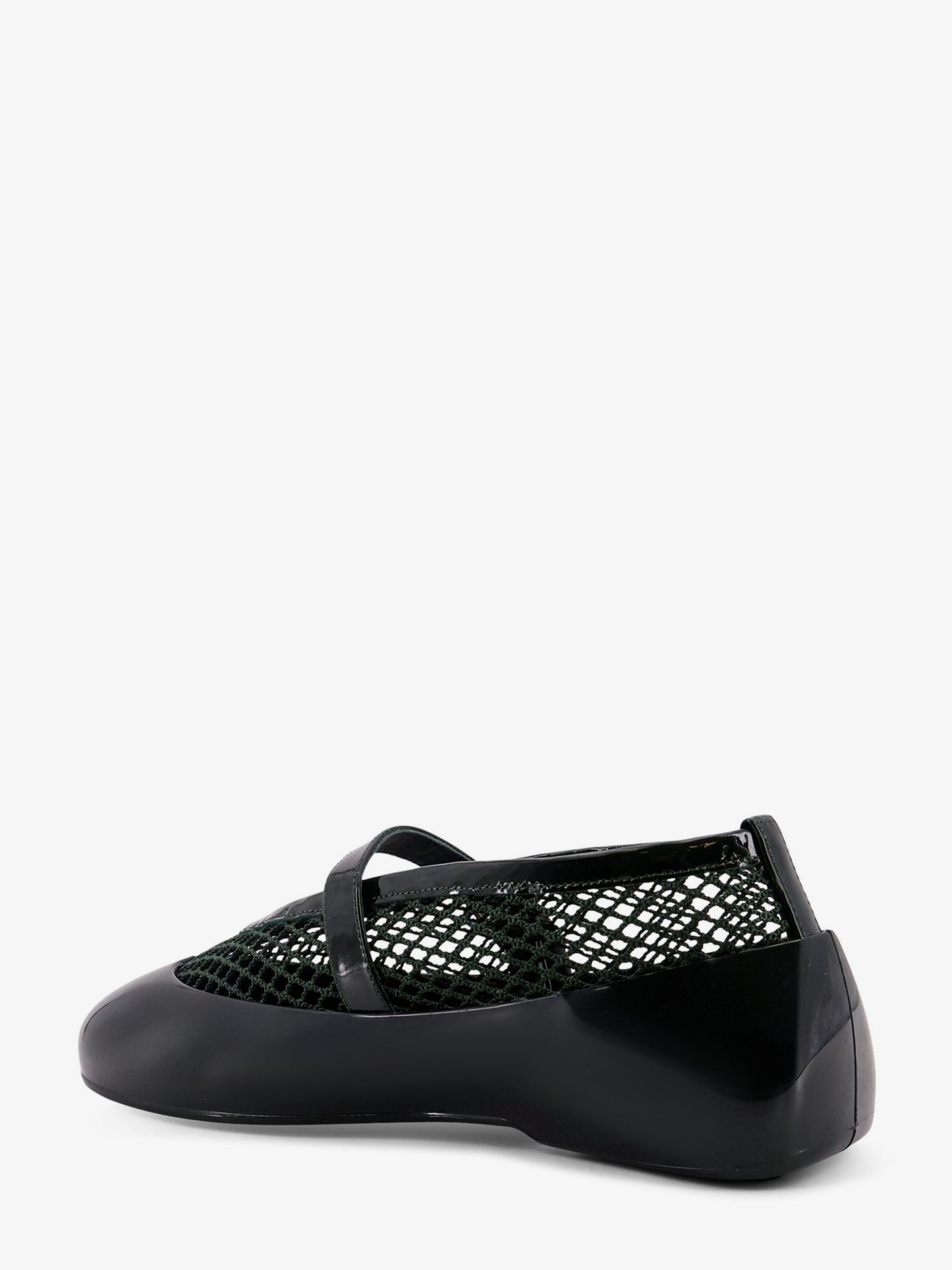Mesh Rubber Flat Ballerinas