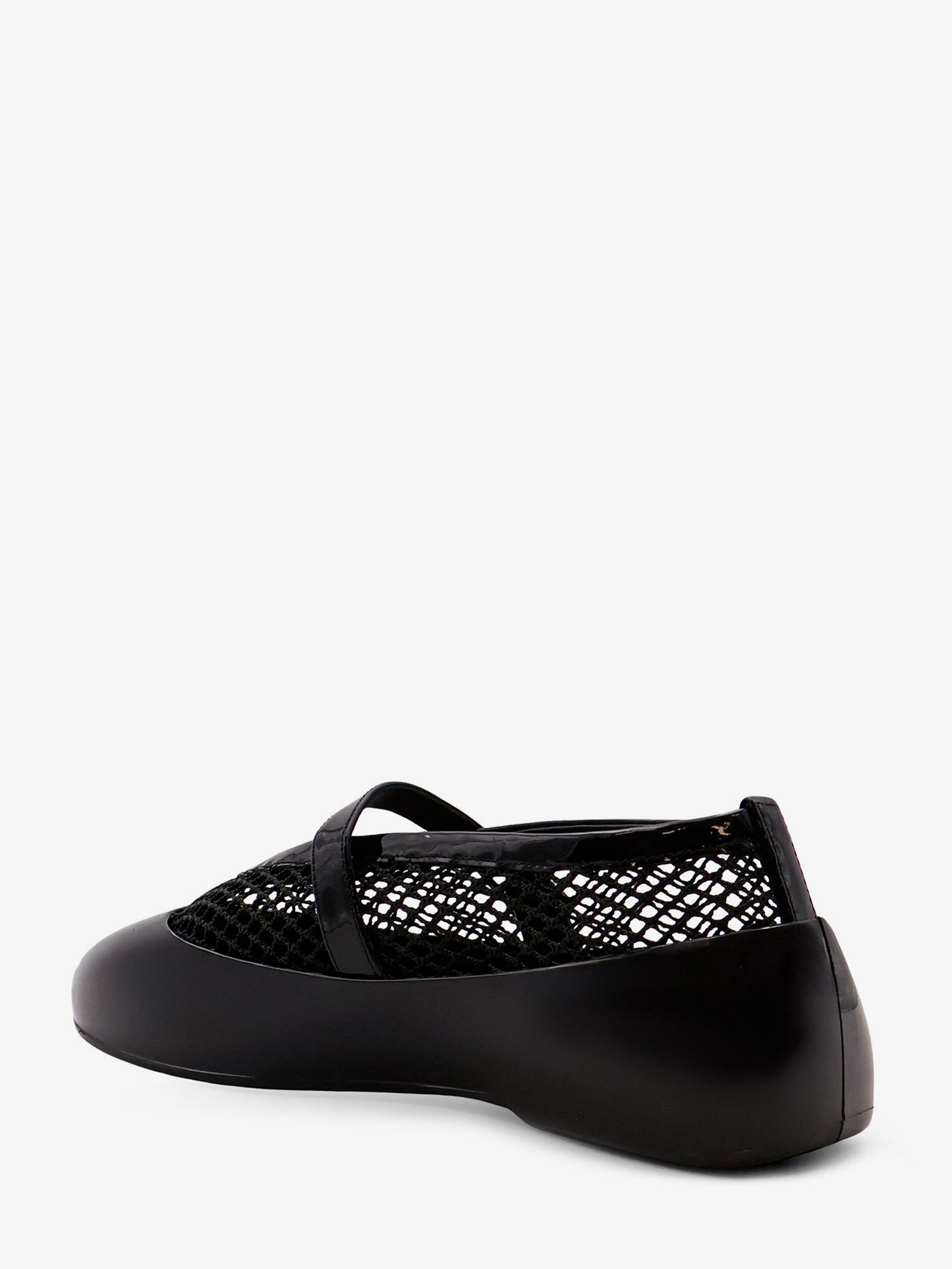 Rubber Flat mesh ballerinas