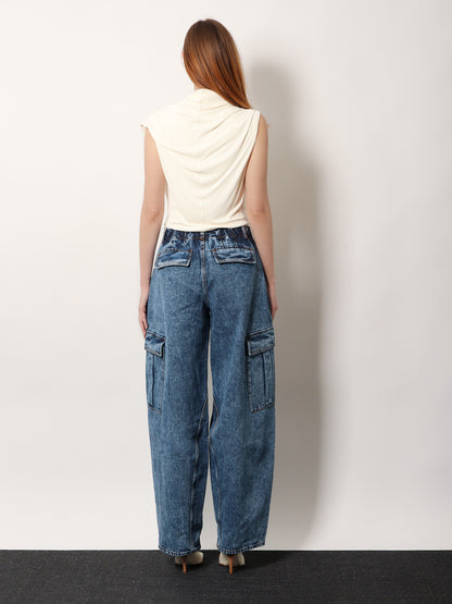 Hooded Body viscose top thumbnail