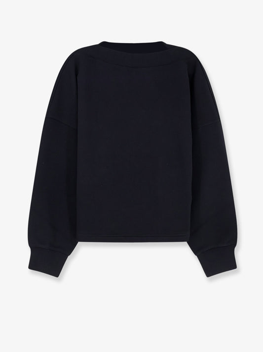 Boatneck cotton sweatshirt