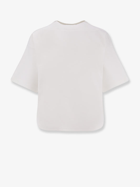 Boxy cotton blend t-shirt