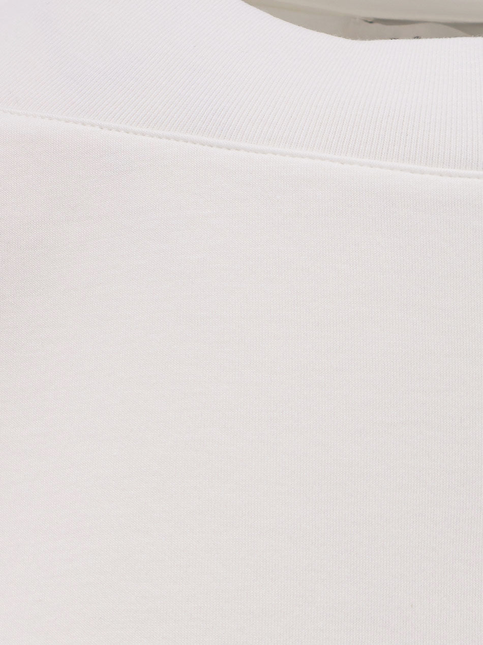 Boxy cotton blend t-shirt