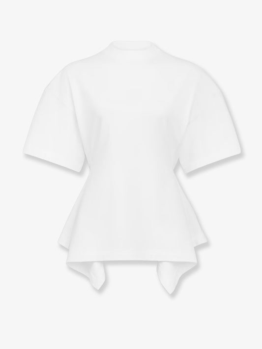 Paneled cotton t-shirt