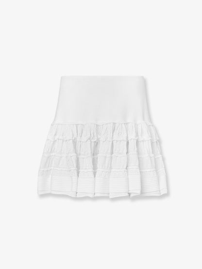 Ruffle virgin wool skirt thumbnail