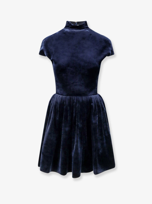 Short velvet dress
