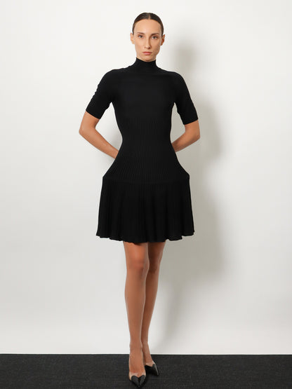 Crinoline wool blend short dress thumbnail