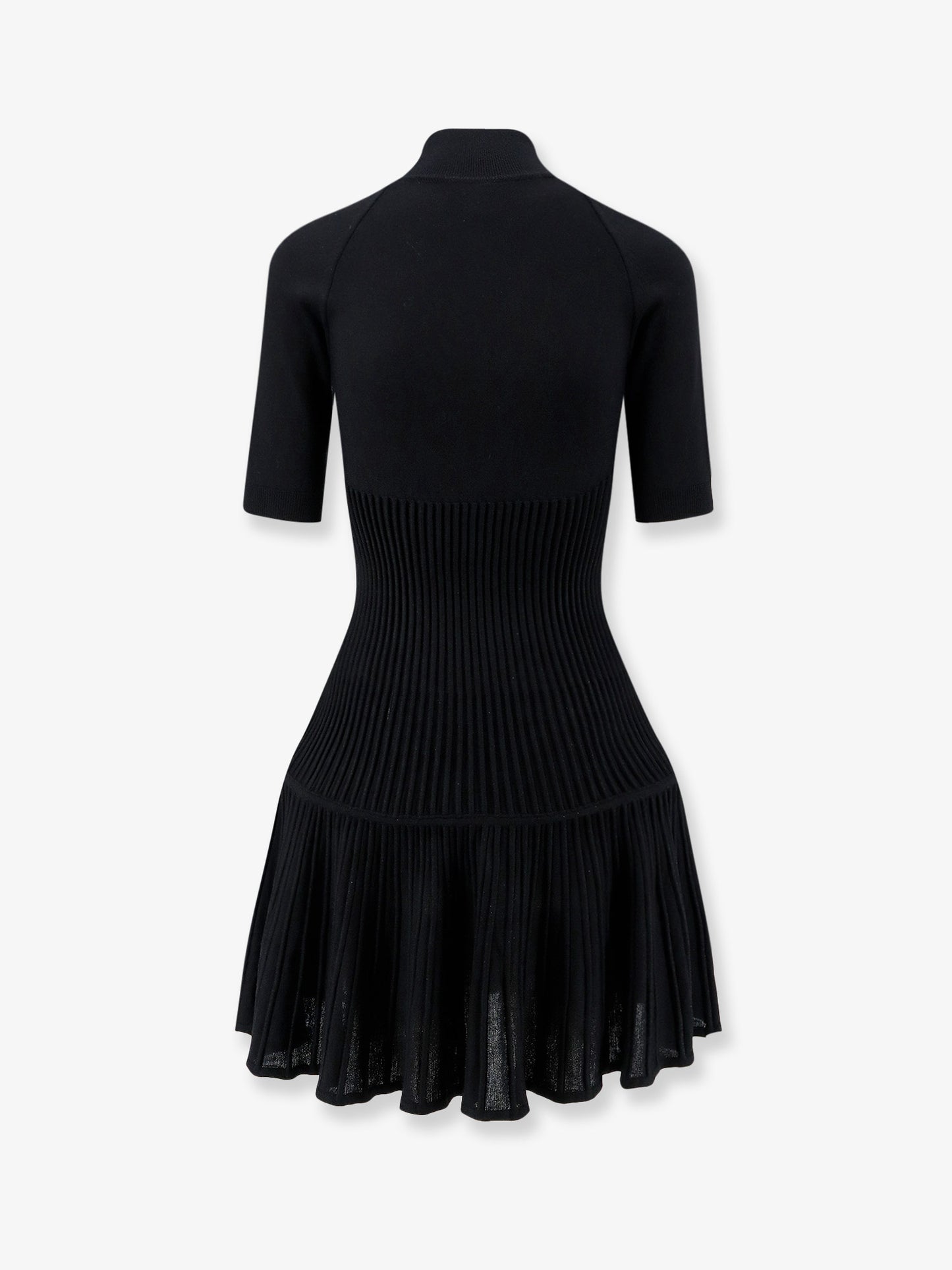 Crinoline wool blend short dress