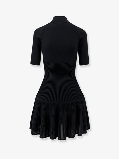 Crinoline wool blend short dress thumbnail