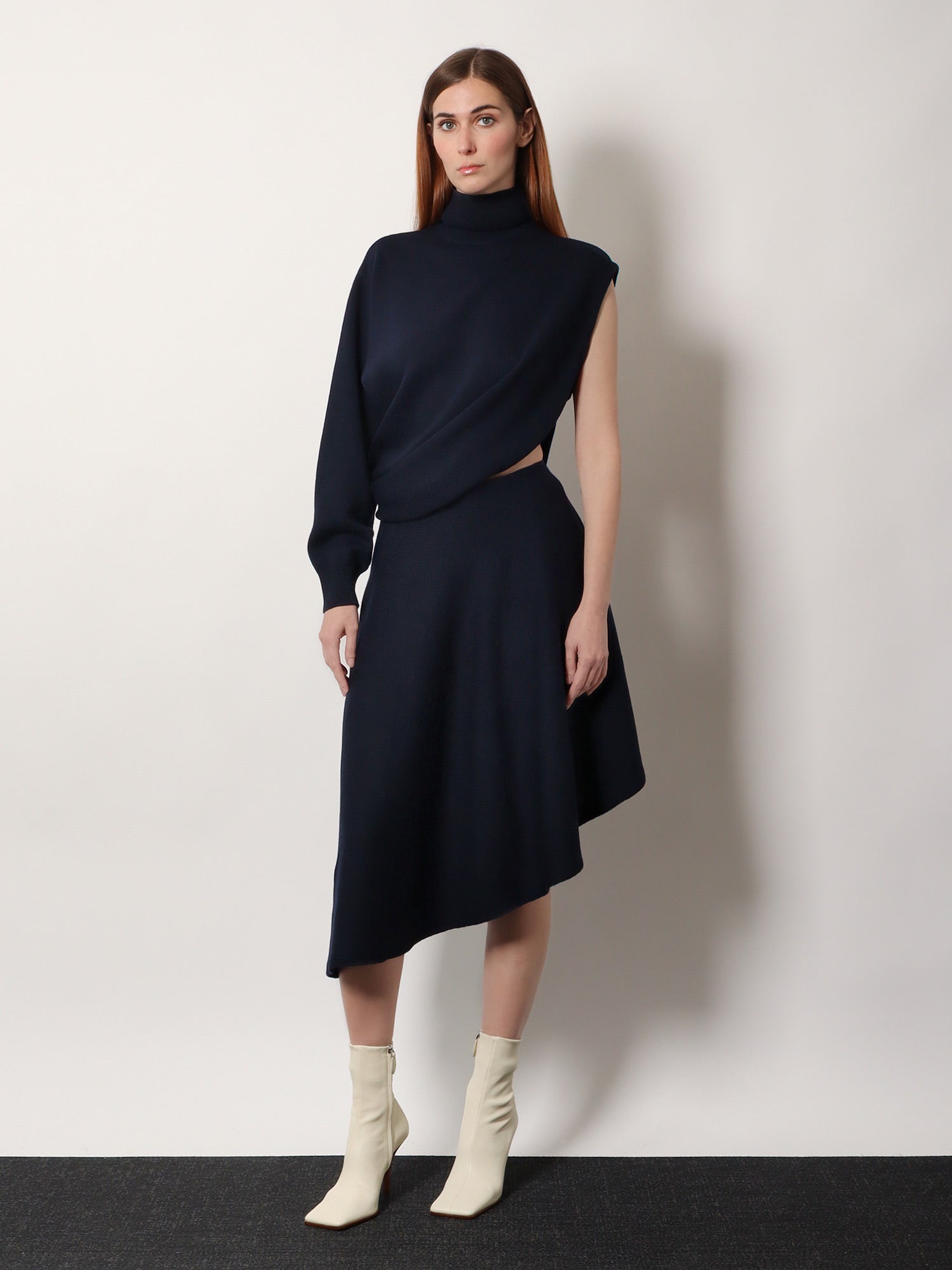 ALAÏA Midnight Cut-out Wool Dress size 6