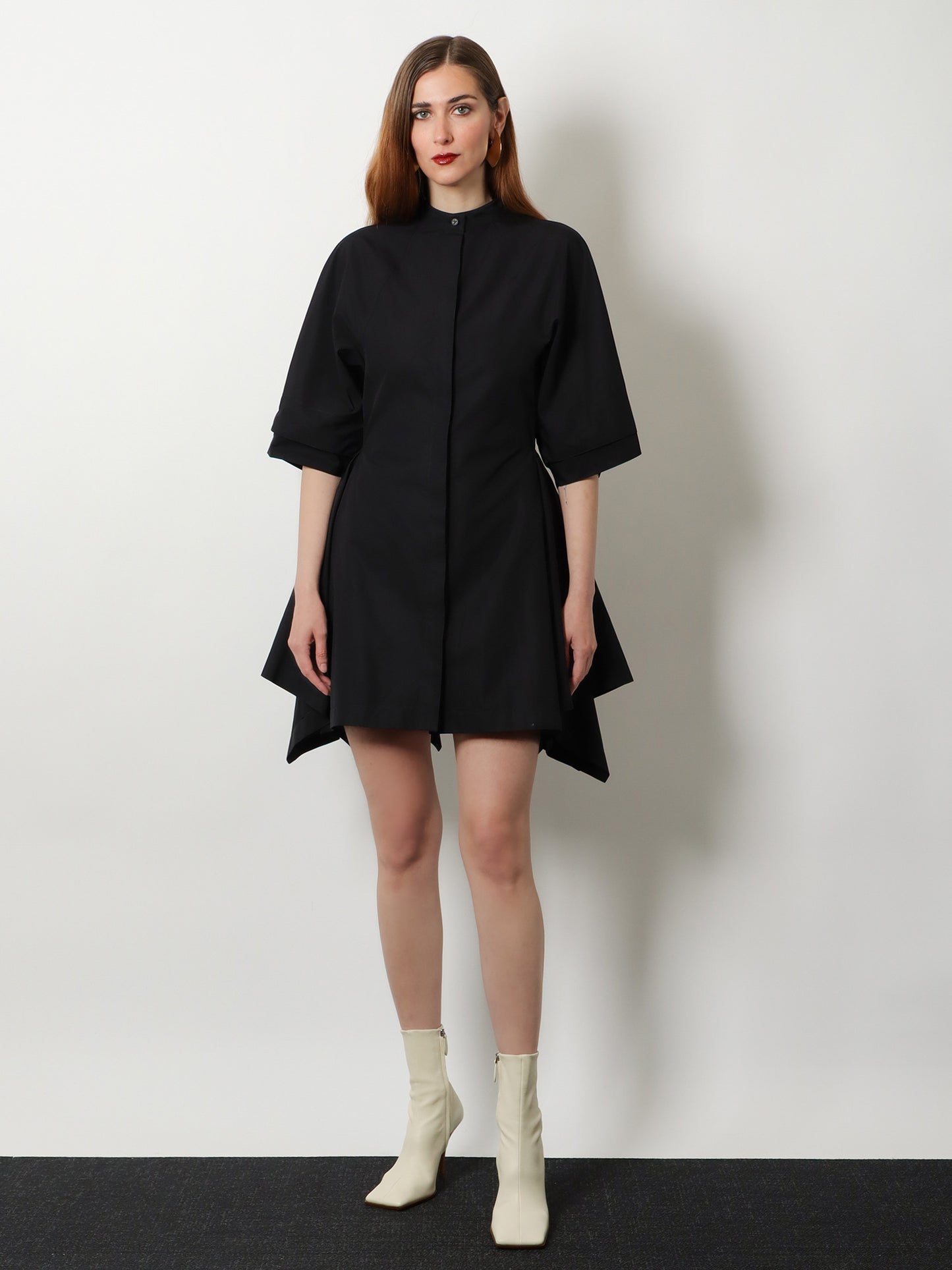 Panelled cotton dress