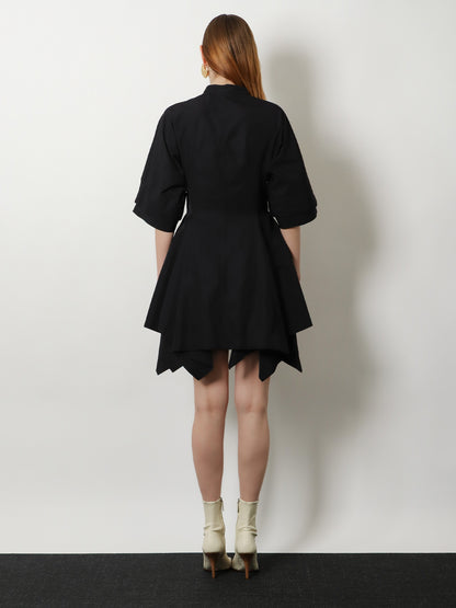 Panelled cotton dress thumbnail