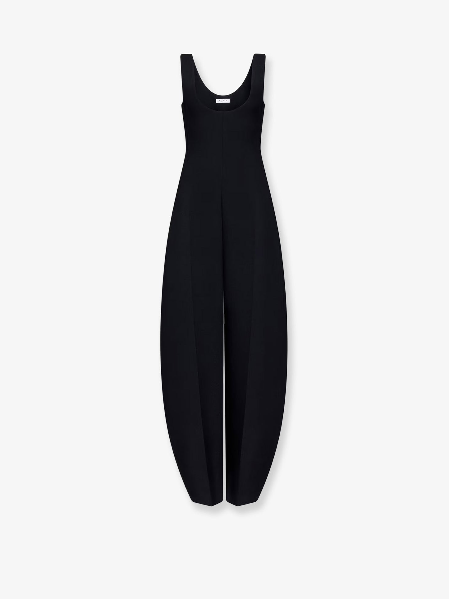 Round virgin wool jumpsuit