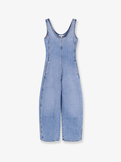 Round denim jumpsuit thumbnail