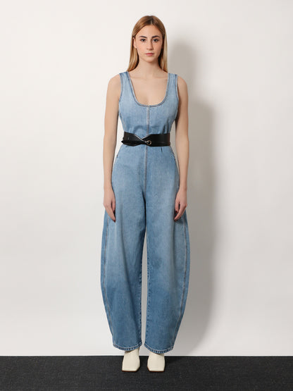 Round denim jumpsuit thumbnail