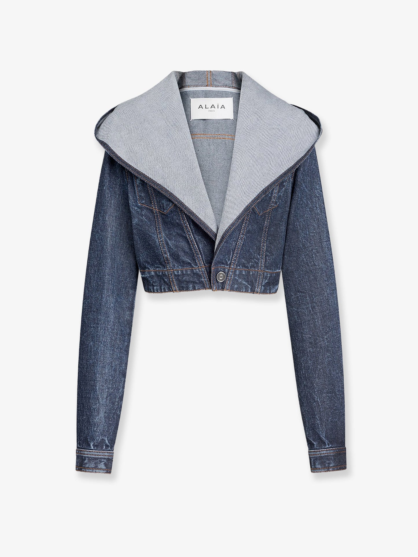 Hooded denim jacket