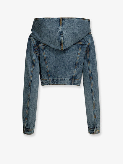 Hooded denim jacket thumbnail